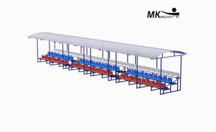 Изображение для товара Трибуна на 100 мест с навесом